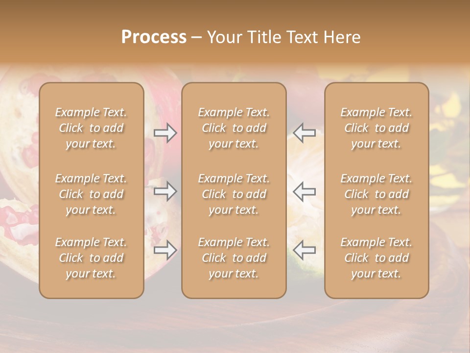 Vegetarian Mandarine Mint PowerPoint Template