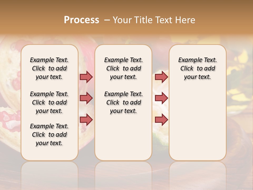 Vegetarian Mandarine Mint PowerPoint Template