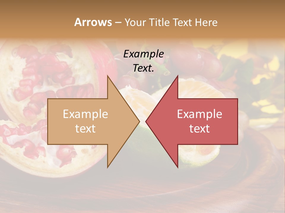 Vegetarian Mandarine Mint PowerPoint Template