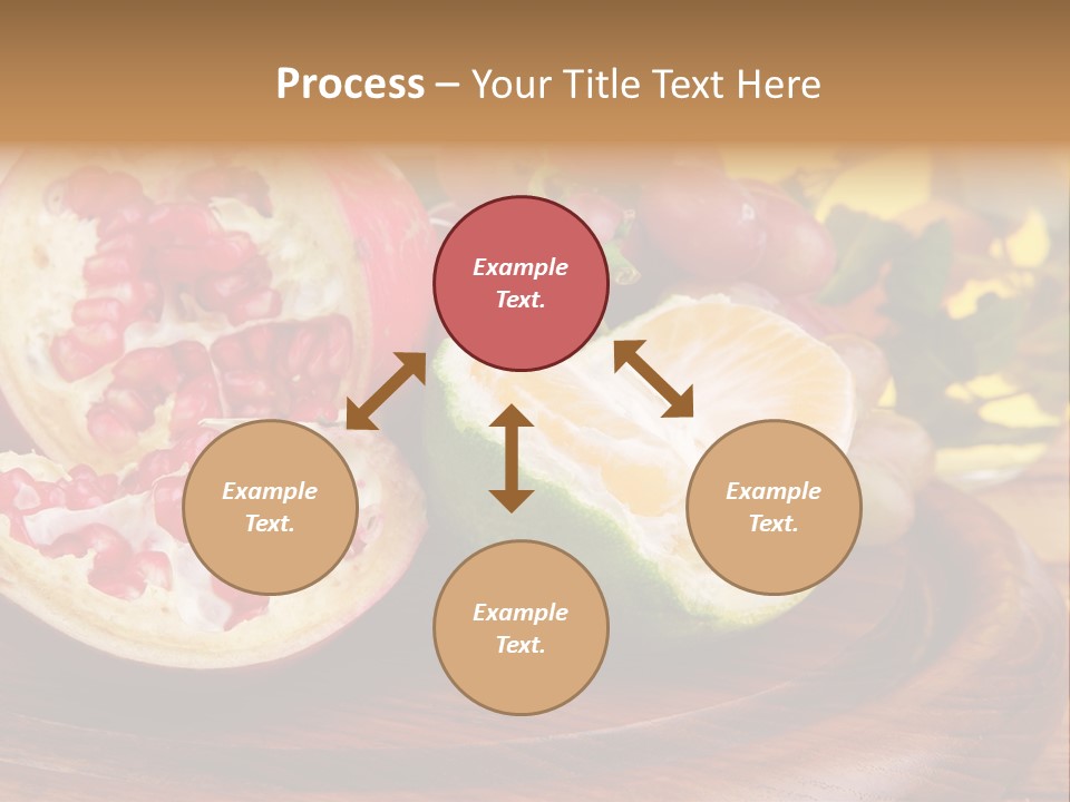 Vegetarian Mandarine Mint PowerPoint Template