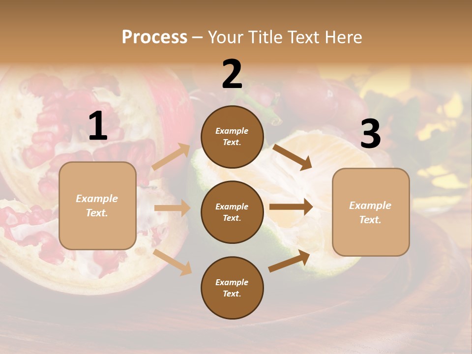 Vegetarian Mandarine Mint PowerPoint Template