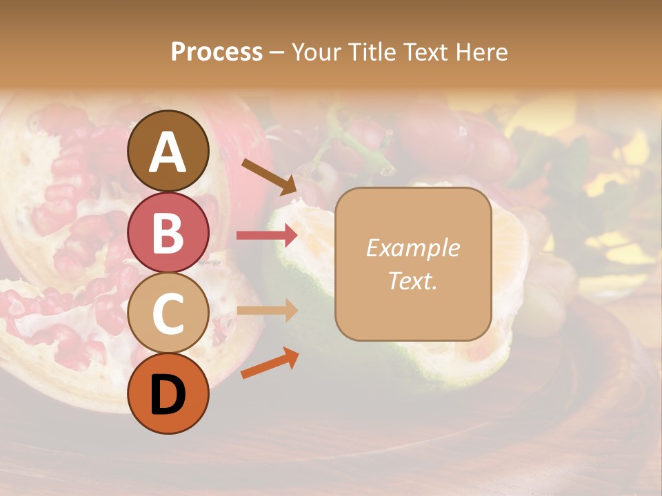 Vegetarian Mandarine Mint PowerPoint Template