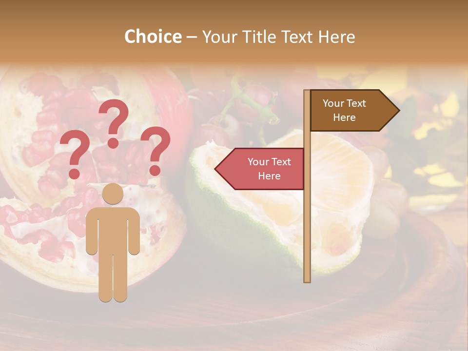 Vegetarian Mandarine Mint PowerPoint Template