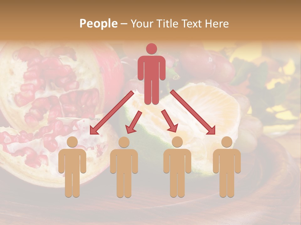 Vegetarian Mandarine Mint PowerPoint Template
