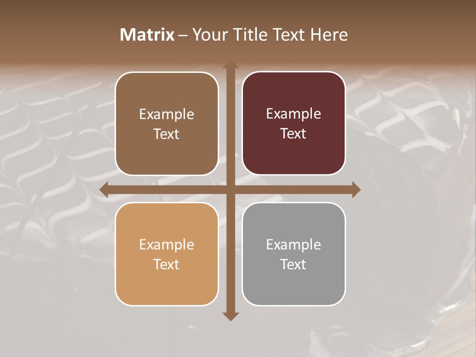 Chocolate Bake Calories PowerPoint Template