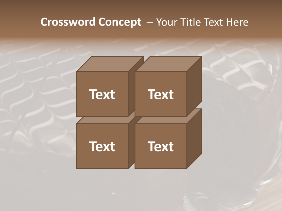 Chocolate Bake Calories PowerPoint Template