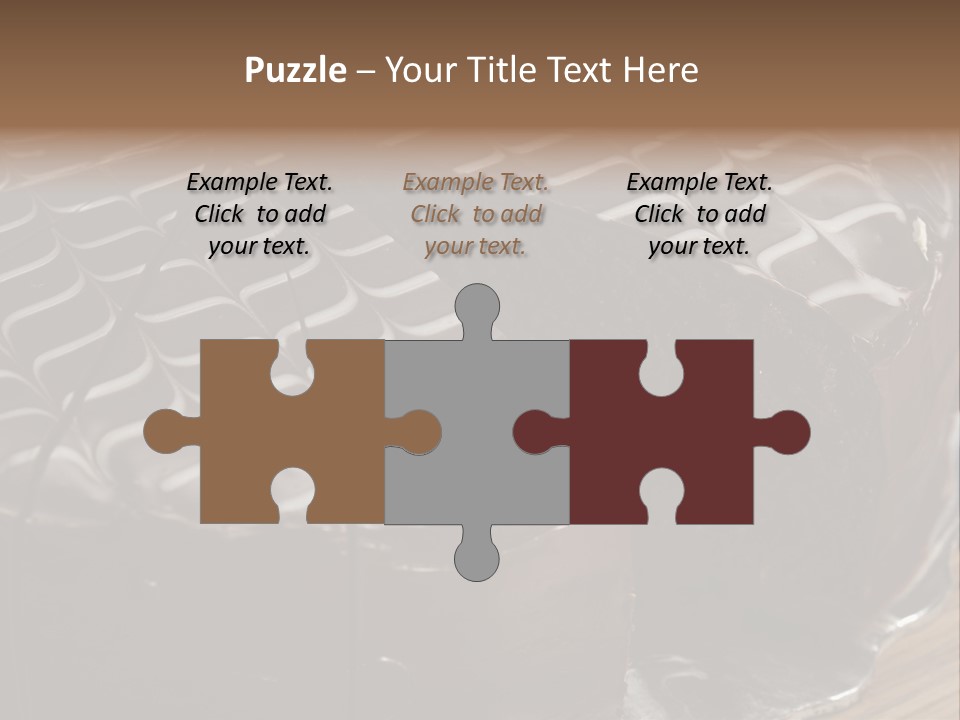 Chocolate Bake Calories PowerPoint Template