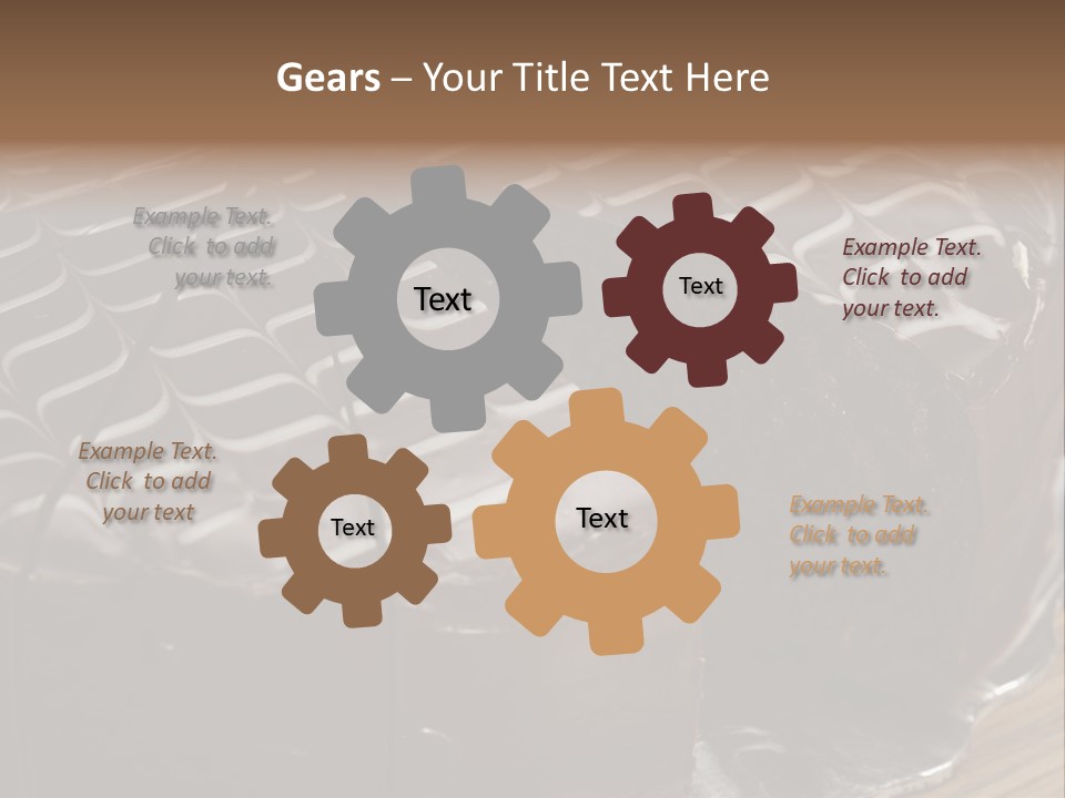 Chocolate Bake Calories PowerPoint Template