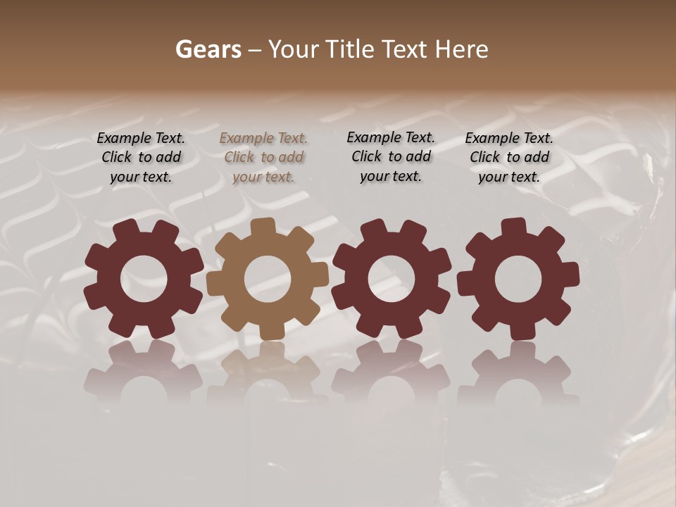 Chocolate Bake Calories PowerPoint Template