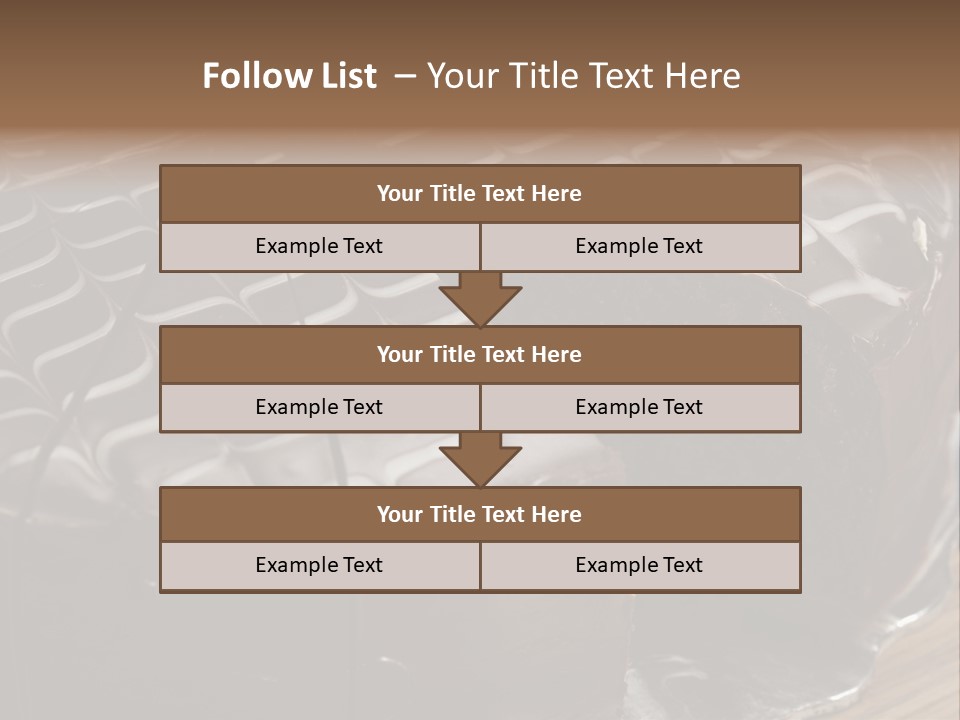 Chocolate Bake Calories PowerPoint Template