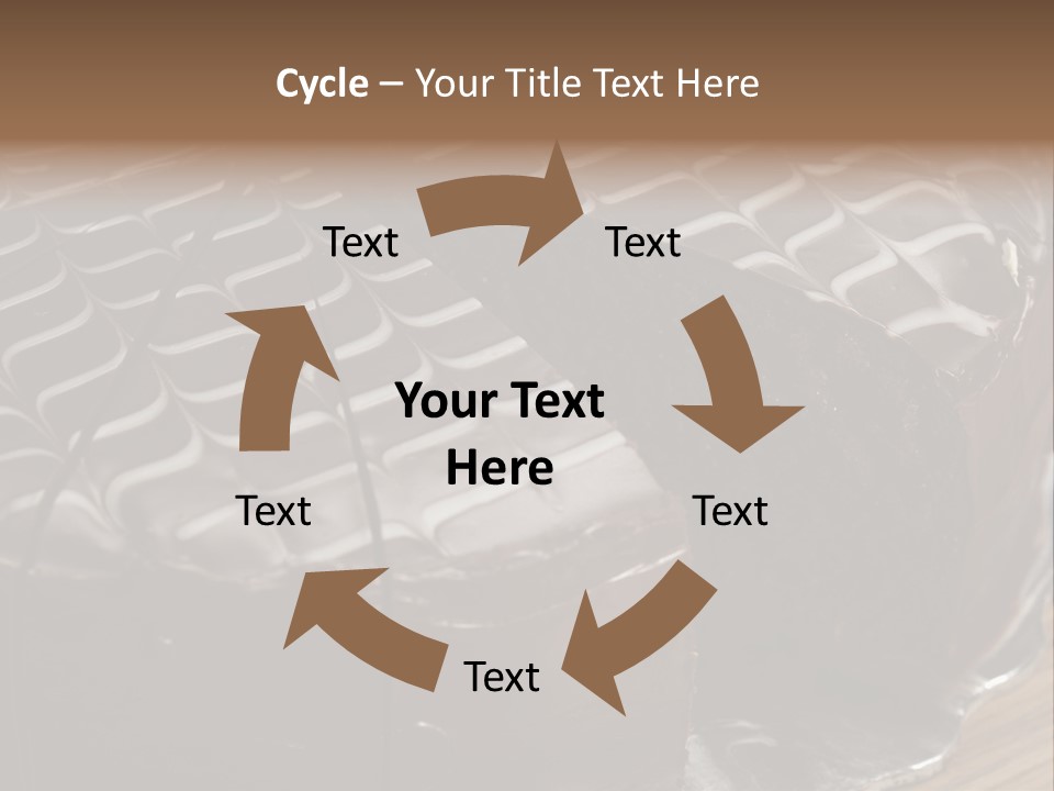 Chocolate Bake Calories PowerPoint Template