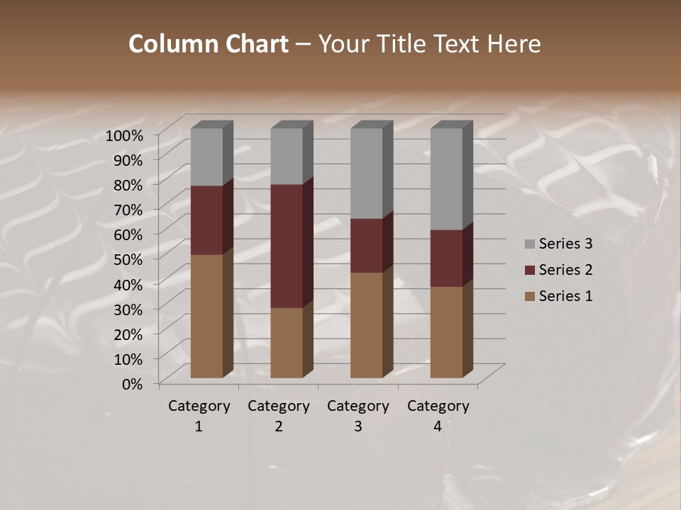 Chocolate Bake Calories PowerPoint Template