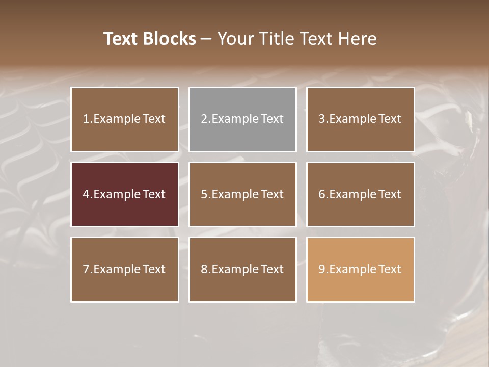 Chocolate Bake Calories PowerPoint Template