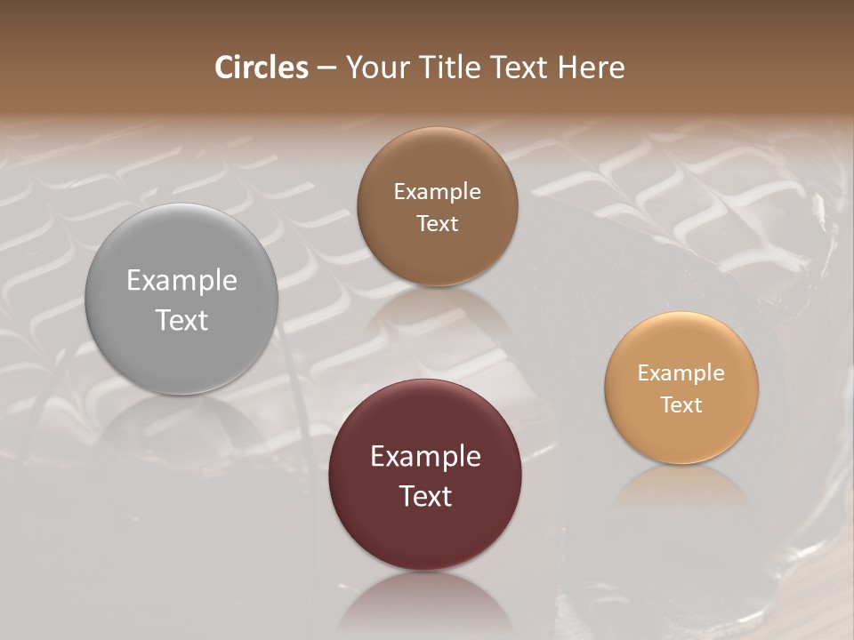 Chocolate Bake Calories PowerPoint Template