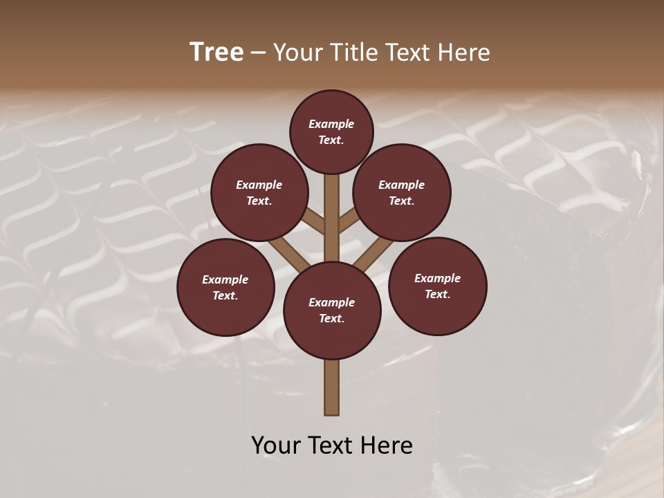 Chocolate Bake Calories PowerPoint Template