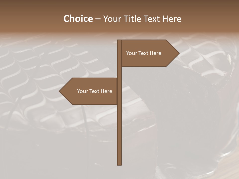 Chocolate Bake Calories PowerPoint Template