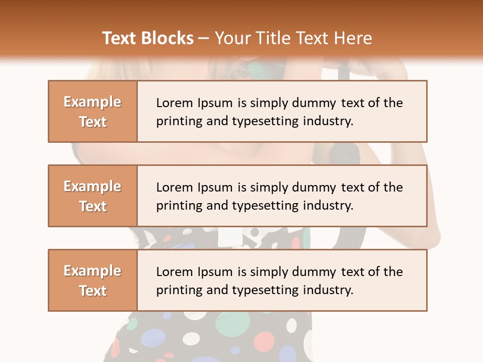 Elegance Lens Person PowerPoint Template