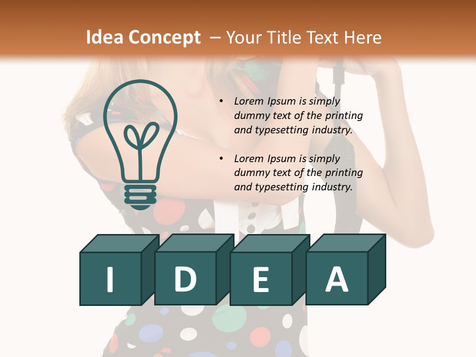 Elegance Lens Person PowerPoint Template