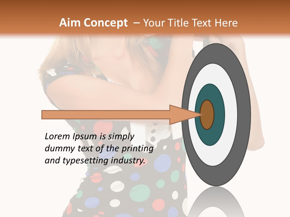 Elegance Lens Person PowerPoint Template