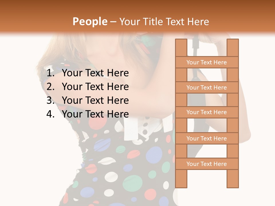 Elegance Lens Person PowerPoint Template