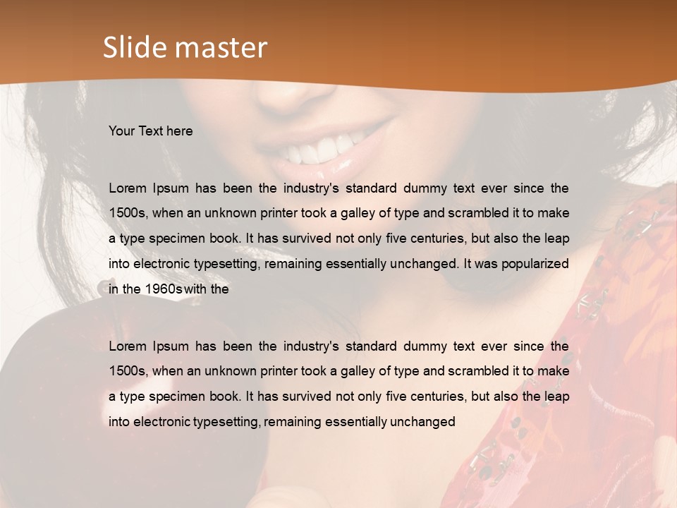 Vertical Vitamin Happy PowerPoint Template