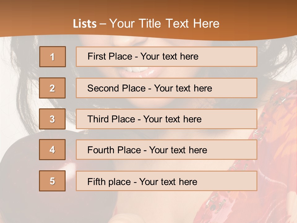 Vertical Vitamin Happy PowerPoint Template