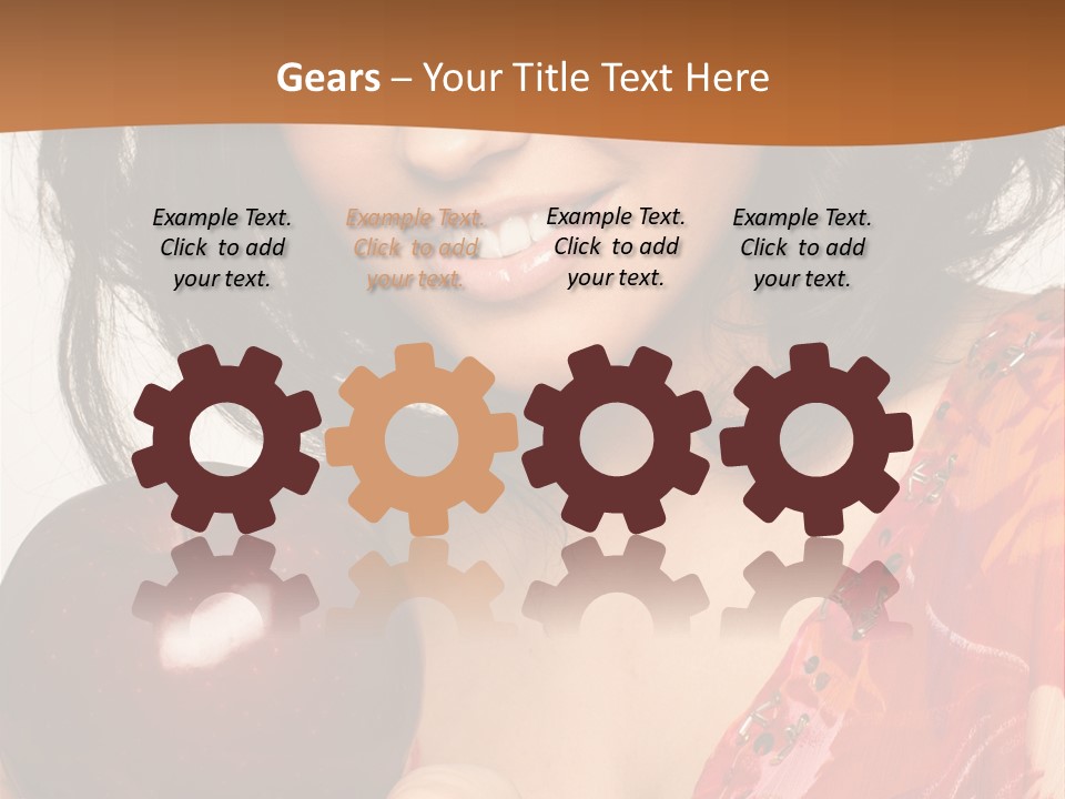 Vertical Vitamin Happy PowerPoint Template