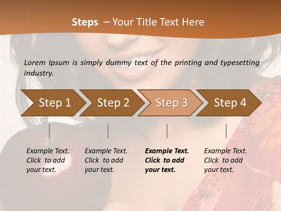 Vertical Vitamin Happy PowerPoint Template