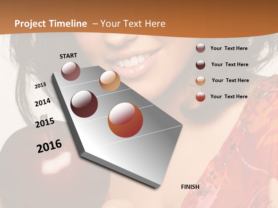 Vertical Vitamin Happy PowerPoint Template