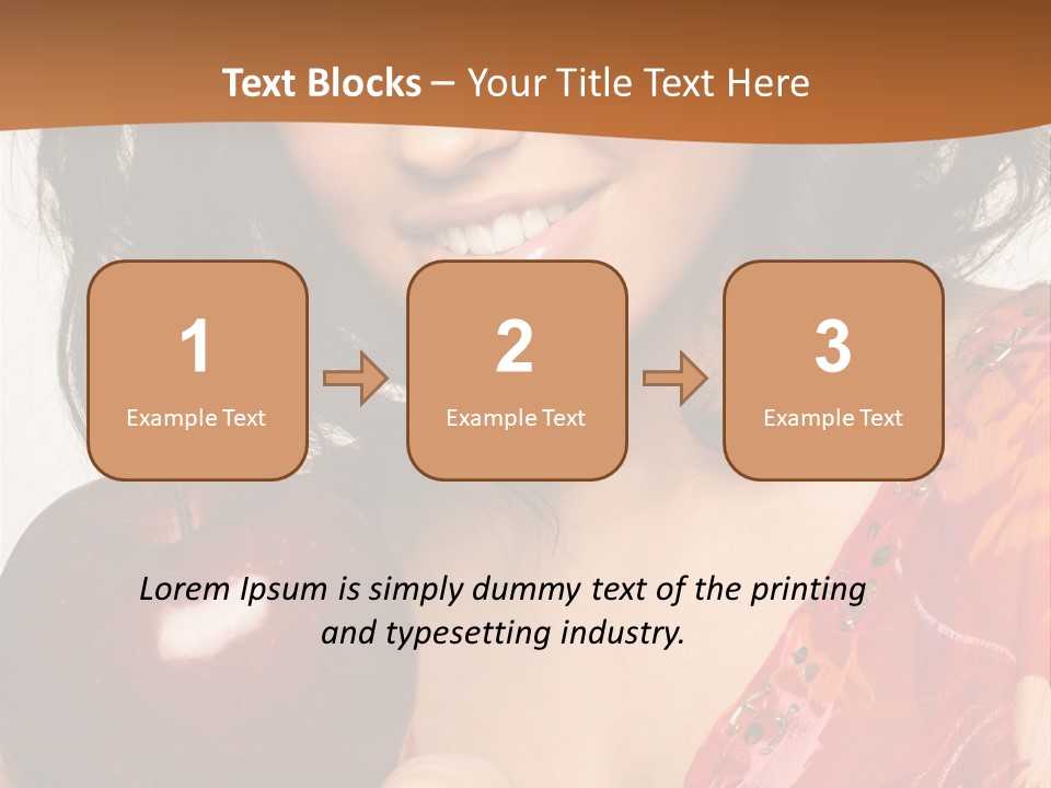 Vertical Vitamin Happy PowerPoint Template