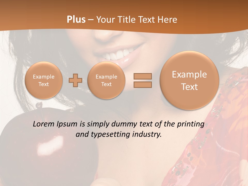 Vertical Vitamin Happy PowerPoint Template