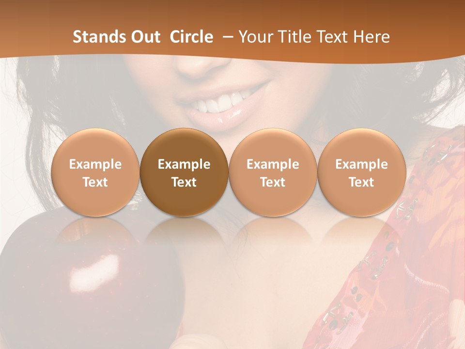 Vertical Vitamin Happy PowerPoint Template