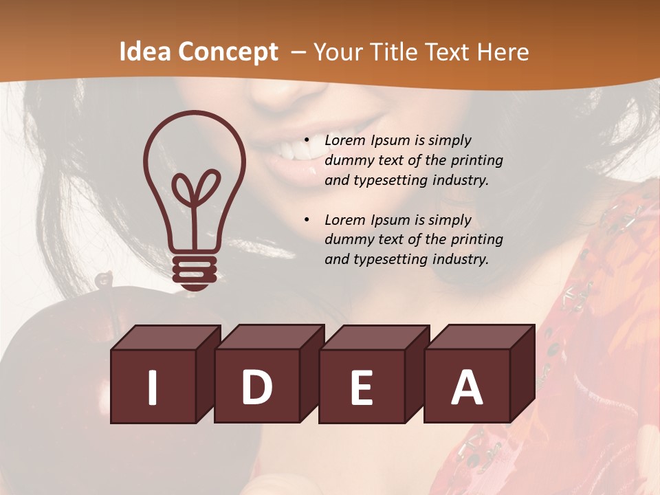 Vertical Vitamin Happy PowerPoint Template