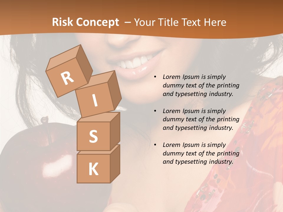 Vertical Vitamin Happy PowerPoint Template