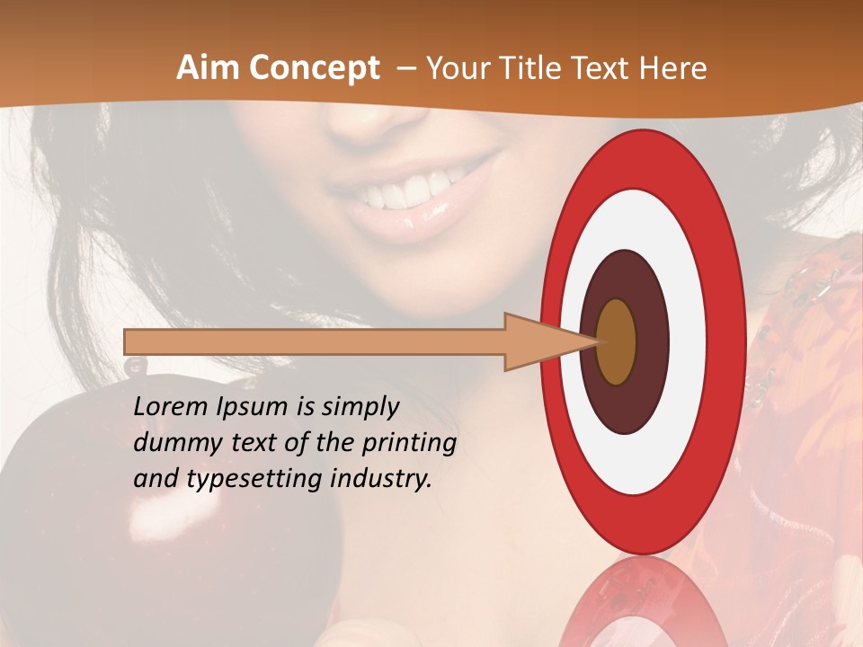 Vertical Vitamin Happy PowerPoint Template