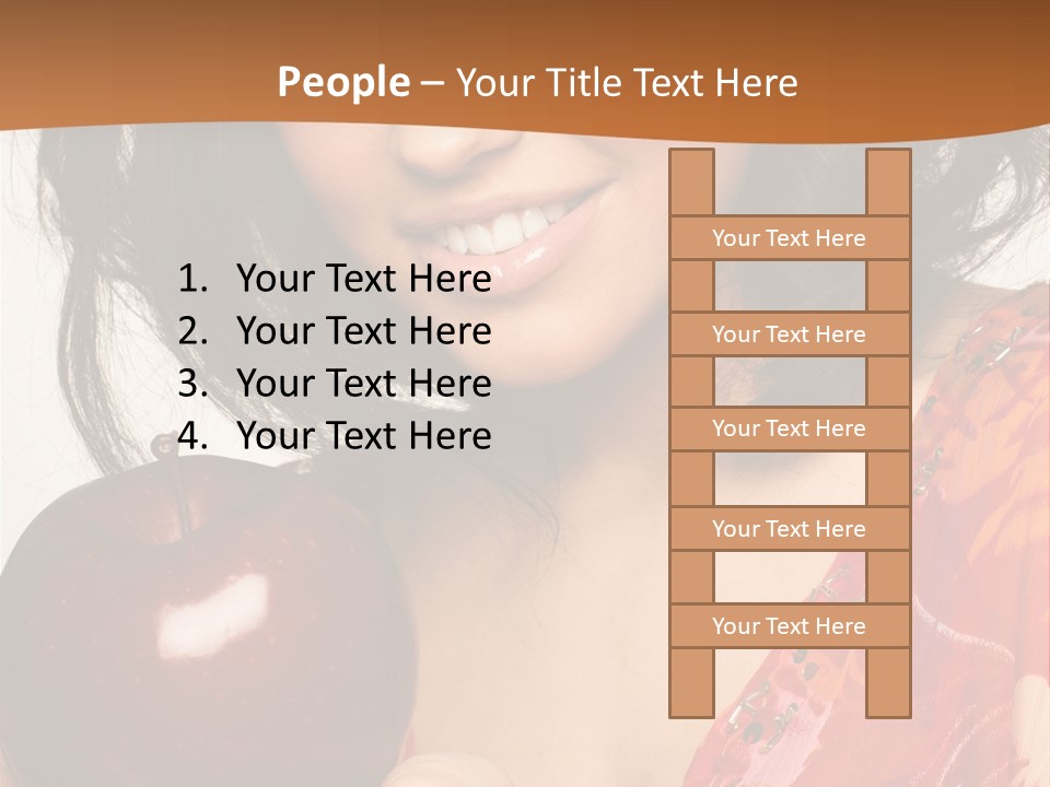 Vertical Vitamin Happy PowerPoint Template