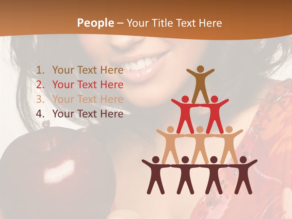 Vertical Vitamin Happy PowerPoint Template