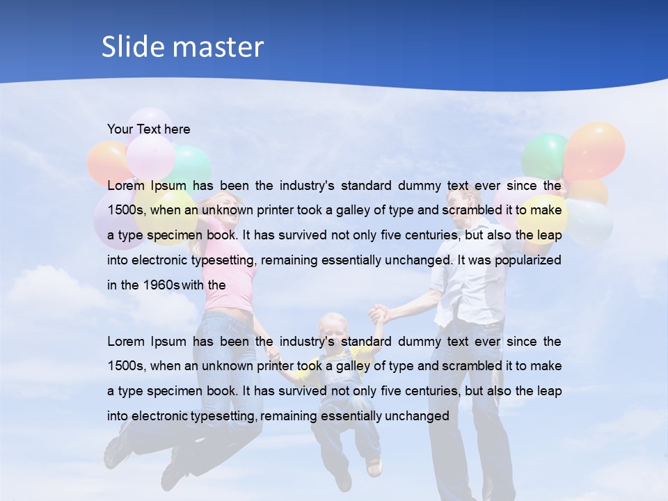 Motherhood Summer Child PowerPoint Template