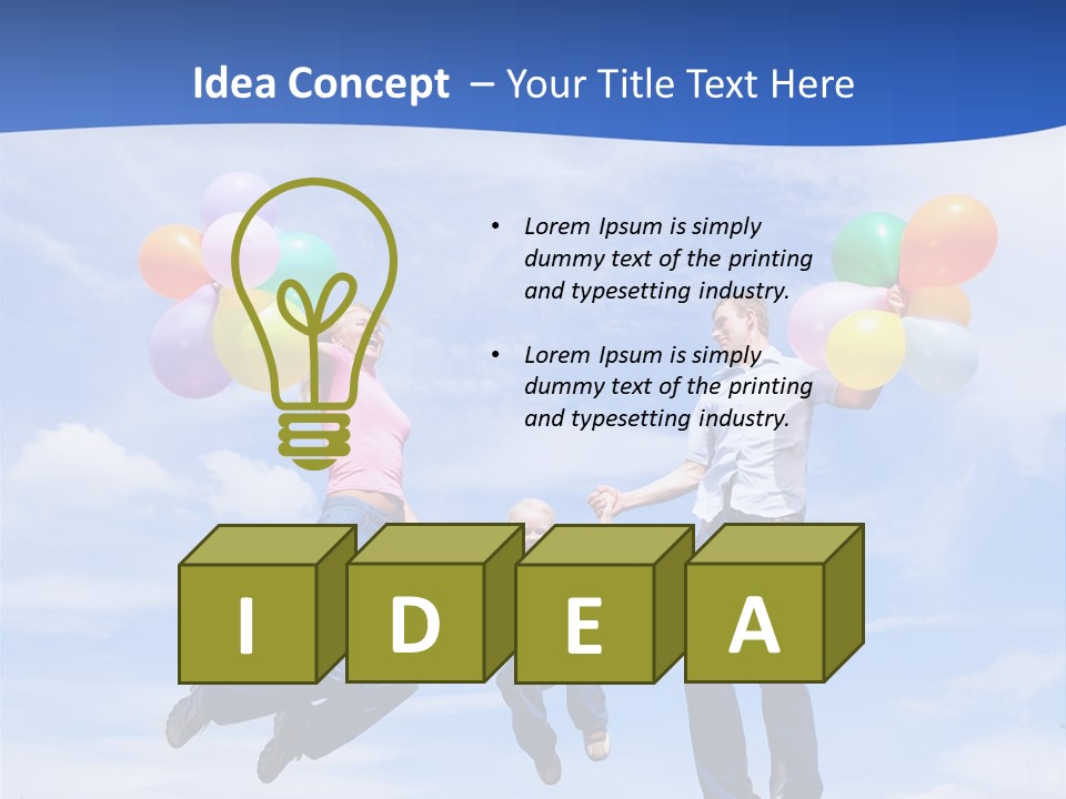 Motherhood Summer Child PowerPoint Template