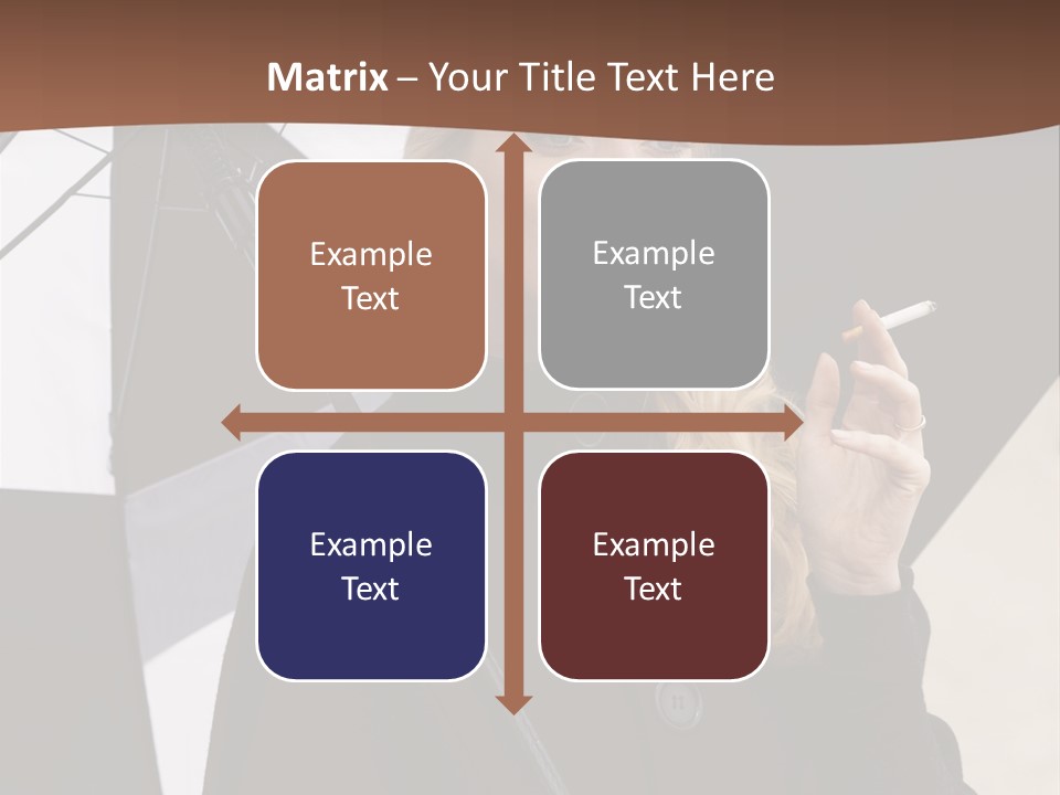 Smoking Retro Monochrome PowerPoint Template