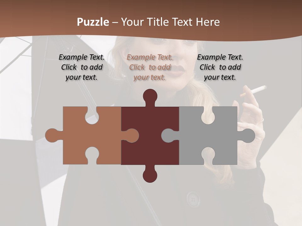 Smoking Retro Monochrome PowerPoint Template