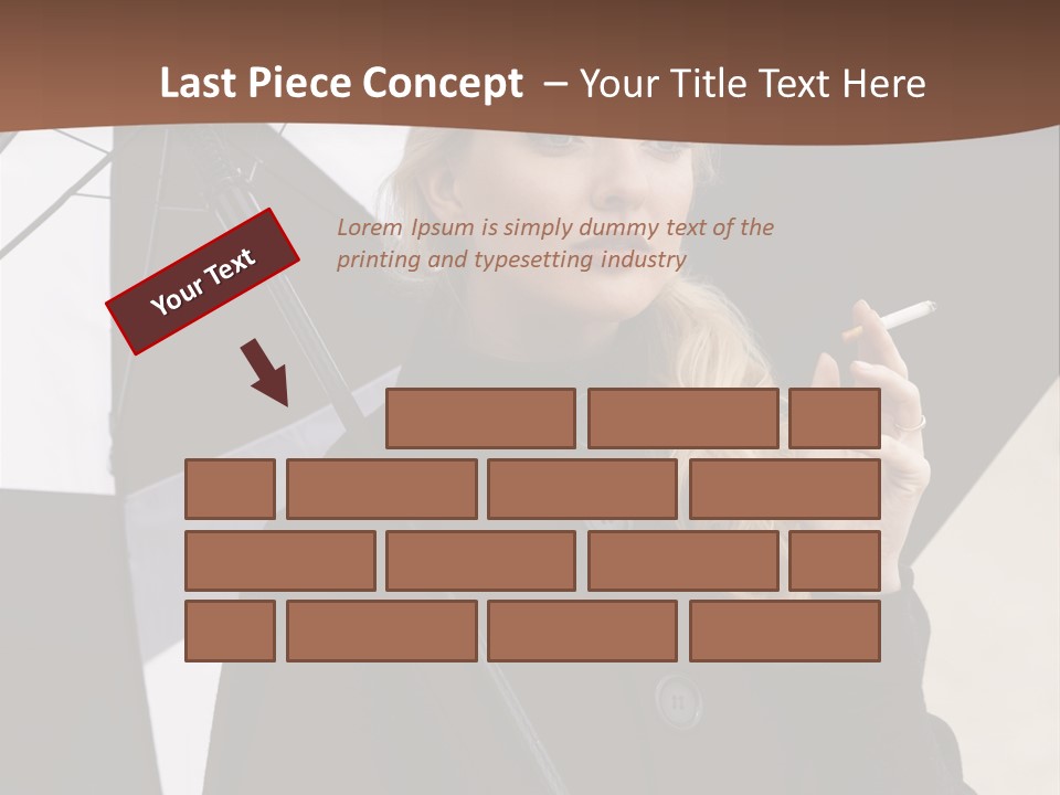 Smoking Retro Monochrome PowerPoint Template