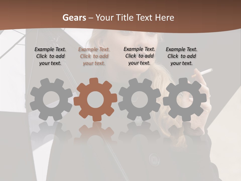 Smoking Retro Monochrome PowerPoint Template