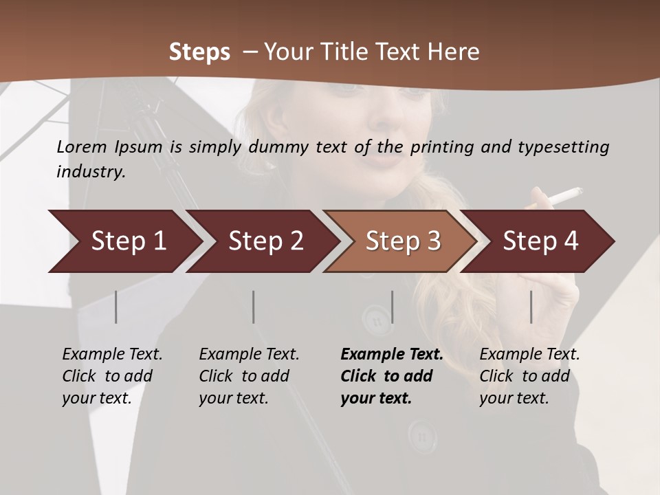 Smoking Retro Monochrome PowerPoint Template