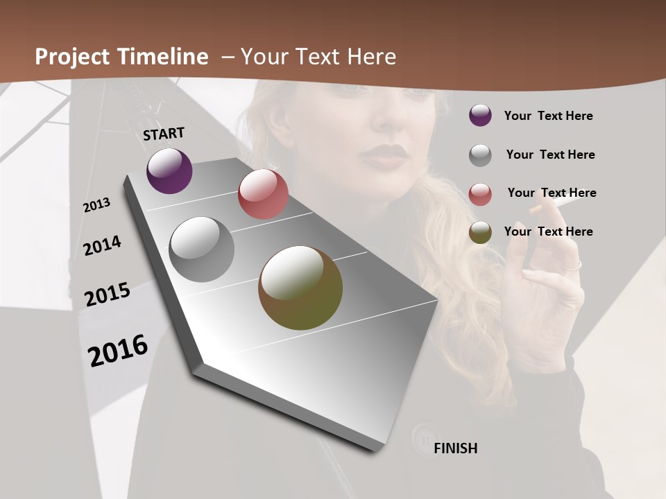 Smoking Retro Monochrome PowerPoint Template