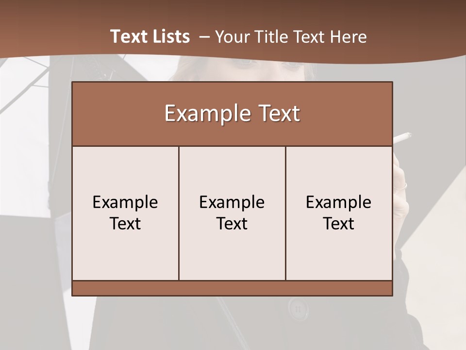 Smoking Retro Monochrome PowerPoint Template