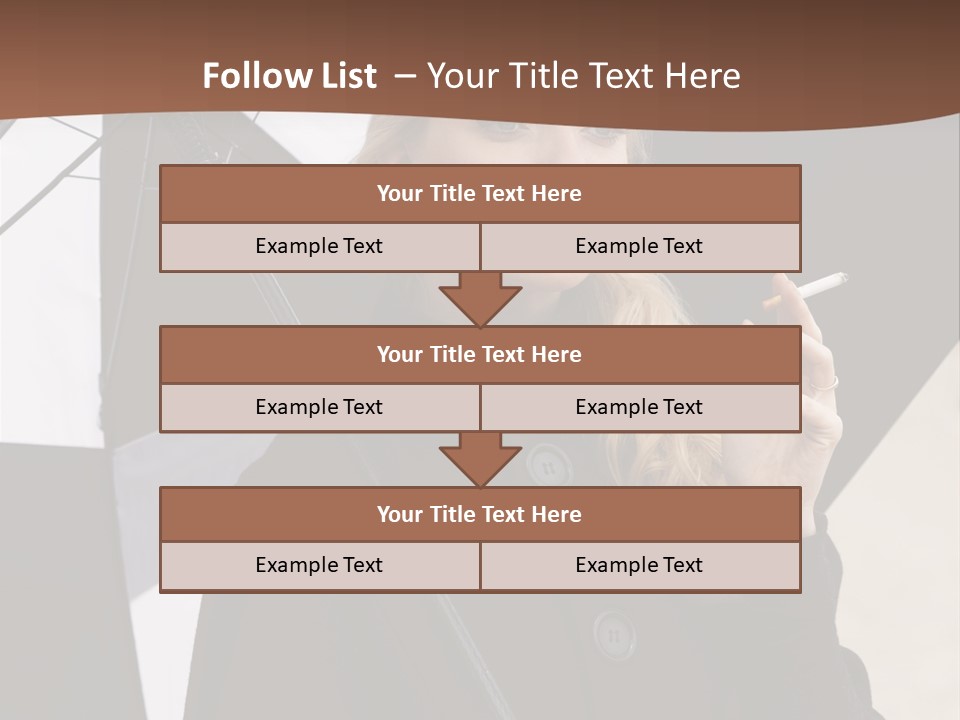 Smoking Retro Monochrome PowerPoint Template