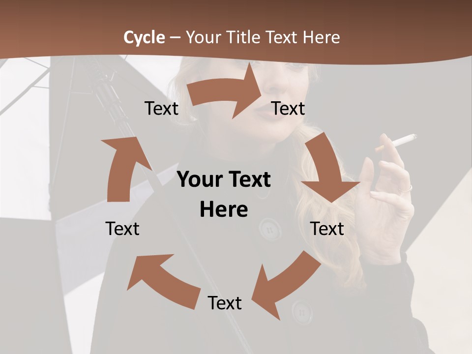 Smoking Retro Monochrome PowerPoint Template
