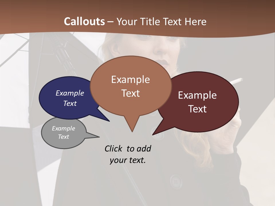 Smoking Retro Monochrome PowerPoint Template