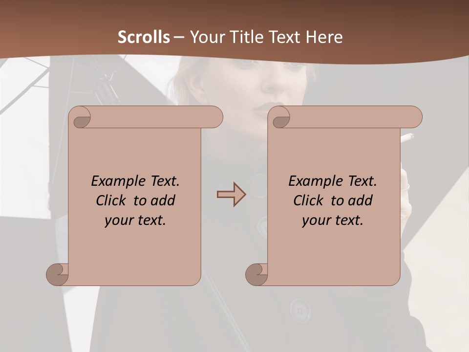 Smoking Retro Monochrome PowerPoint Template